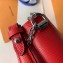 Louis Vuitton Epi Leather Twist PM Bag with Crystal-embellished Chain Red