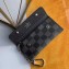Louis Vuitton Key Holder and Coin Purse M60029 Damier Graphite Canvas