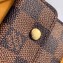 Louis Vuitton Key Holder and Coin Purse M60029 Damier Ebene Canvas