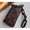 Louis Vuitton Monogram Canvas Pochette Cle Key Pouch M44487 Brown/Black