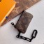 Louis Vuitton Monogram Canvas Pochette Cle Key Pouch M44487 Brown/Black