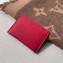 Louis Vuitton Lockme Card Holder N97001 Python Red