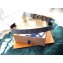 Louis Vuitton Width 3cm Square Circle LV Belt Blue/Gold