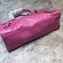 Balenciaga Classic City Medium Bag with Logo Strap Fuchsia