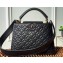 Louis Vuitton Monogram Flower Capucines BB Bag Black
