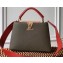 Louis Vuitton Capucines BB Bag M55359 Khaki Green/Beige/Red