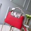 Louis Vuitton Capucines Mini Bag Python Handle and Flap N97074 Red