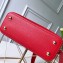 Louis Vuitton Capucines Mini Bag Python Handle and Flap N97074 Red