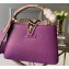 Louis Vuitton Capucines Mini Bag Python Handle and Flap Purple