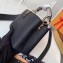 Louis Vuitton Capucines Mini Bag Python Handle and Flap Black