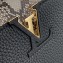 Louis Vuitton Capucines Mini Bag Python Handle and Flap Black