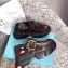 Prada Leather Buckle Derby Shoes Brushed Burgundy 2020