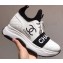 Chanel Quilting Logo Sneakers White 2020