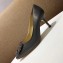 Manolo Blahnik Hangisi Satin Jewel Buckle Flats/Pumps Dark Gray