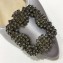 Manolo Blahnik Hangisi Satin Jewel Buckle Flats/Pumps Silver
