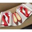 Manolo Blahnik Hangisi Satin Jewel Buckle Flats/Pumps Red
