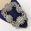 Manolo Blahnik Hangisi Glitter Fabric Jewel Buckle Flats/Pumps Blue