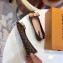 Louis Vuitton Monogram Canvas Bow Ballet Flats Brown