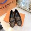 Louis Vuitton Gloria/Arizona Flat Loafers Monogram Canvas Brown/Black