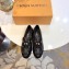 Louis Vuitton Society Loafers Monogram Canvas Black