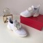 Roger Vivier Viv' Run Sneakers White Strass Buckle 2019