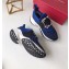 Roger Vivier Viv' Run Sneakers Blue Strass Buckle 2019