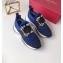 Roger Vivier Viv' Run Sneakers Blue Strass Buckle 2019