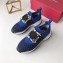 Roger Vivier Viv' Run Sneakers Blue Strass Buckle 2019
