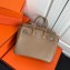 Hermes Birkin 25cm Bag Apricot in Togo Leather With Silver Hardware