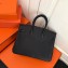 Hermes Birkin 25cm Bag Black in Togo Leather With Silver Hardware