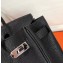 Hermes Birkin 25cm Bag Black in Togo Leather With Silver Hardware