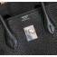 Hermes Birkin 25cm Bag Black in Togo Leather With Silver Hardware