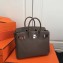Hermes Birkin 25cm Bag Etoupe in Togo Leather With Silver Hardware
