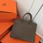 Hermes Birkin 25cm Bag Etoupe in Togo Leather With Silver Hardware