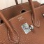 Hermes Birkin 25cm Bag Brown in Togo Leather With Silver Hardware