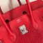 Hermes Birkin 25cm Bag Red in Togo Leather With Silver Hardware