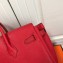 Hermes Birkin 25cm Bag Red in Togo Leather With Silver Hardware