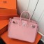 Hermes Birkin 25cm Bag Pink in Togo Leather With Silver Hardware