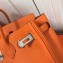 Hermes Birkin 25cm Bag Orange in Togo Leather With Silver Hardware