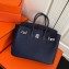 Hermes Birkin 25cm Bag Navy Blue in Togo Leather With Silver Hardware