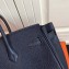 Hermes Birkin 25cm Bag Navy Blue in Togo Leather With Silver Hardware