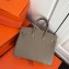 Hermes Birkin 25cm Bag Light Gray in Togo Leather With Gold Hardware