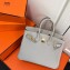 Hermes Birkin 25cm Bag Pearl Gray in Togo Leather With Gold Hardware
