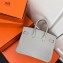 Hermes Birkin 25cm Bag Pearl Gray in Togo Leather With Gold Hardware