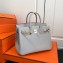 Hermes Birkin 25cm Bag Pearl Gray in Togo Leather With Gold Hardware