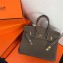 Hermes Birkin 25cm Bag Etoupe in Togo Leather With Gold Hardware