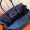 Hermes Birkin 25cm Bag Navy Blue in Togo Leather With Gold Hardware