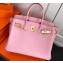 Hermes Birkin 25cm Bag Pink in Togo Leather With Gold Hardware