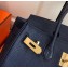 Hermes Birkin 25cm Bag Navy Blue in Togo Leather With Gold Hardware