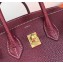 Hermes Birkin 25cm Bag Bordeaux Red in Togo Leather With Gold Hardware